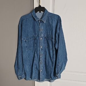 Bugle Boy Men's Classic Blue Shirt Jacket